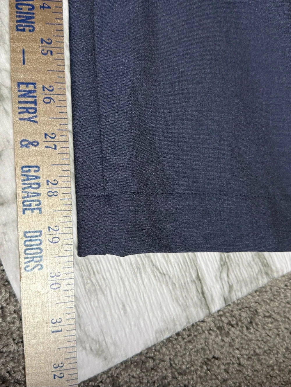 J Crew Men’s Navy Blue Thompson Tapered Leg Dress Pants 36x30